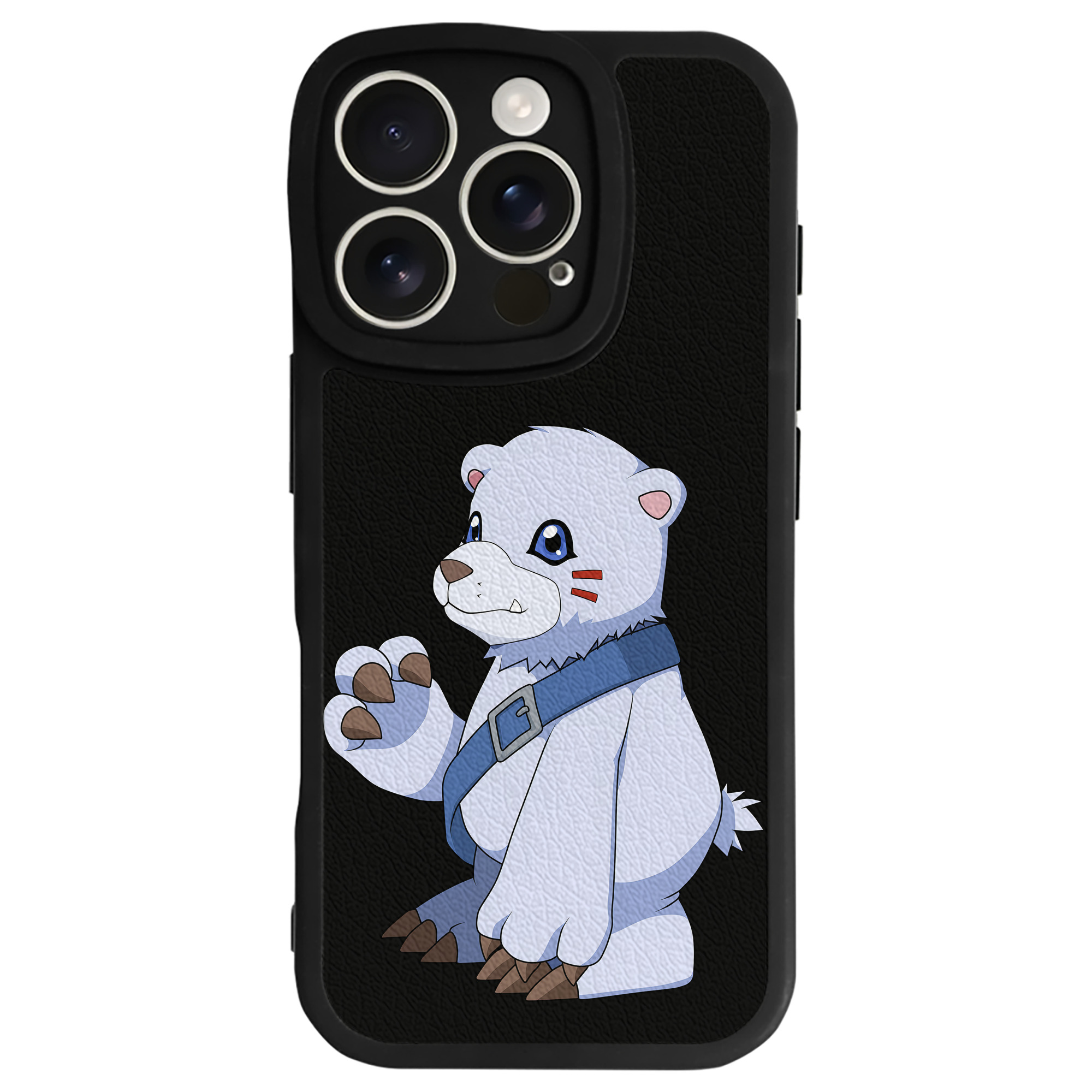 （画像用） Digimon デジタルモンスター/デジモン 【iPhone 16シリーズ対応】シリコンスマホケース（レザー調） 材質：シリコン